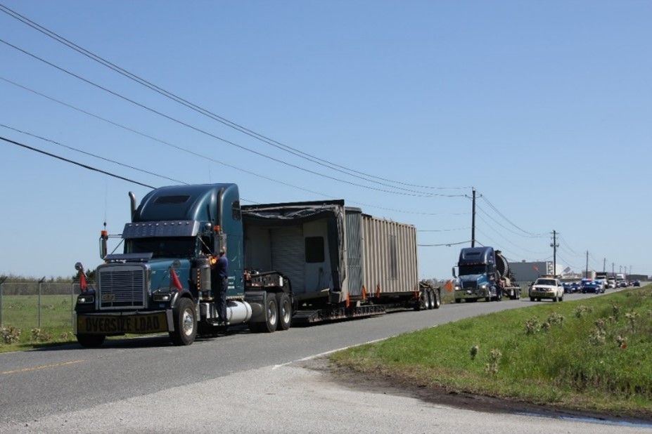 Jetway 17 arrives at Glynco
