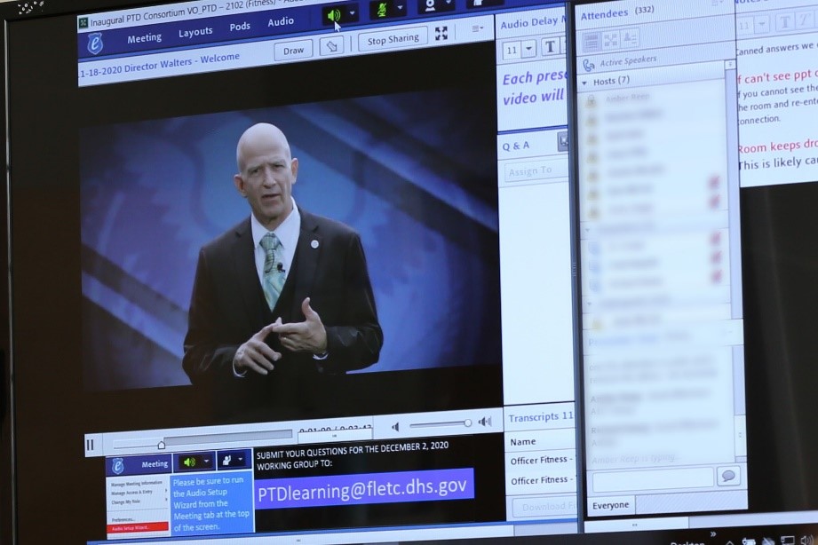 Screenshot of Welcoming Remarks by Director Walters.