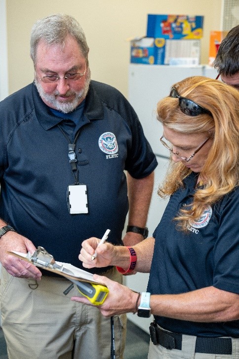 FLETC Instructors document role player Blood Alcohol Concentration (BrAC) (Photo by Brian M. Jones/FLETC OPA)