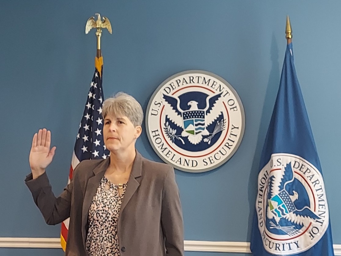 Cheltenham Site Director Jennifer Pellegrini is sworn in on March 25, 2024.  (Photo by Brenda Bowen, OCH)