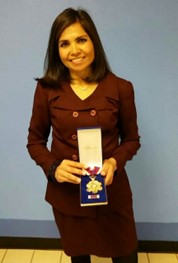 Lisa Brackeen receives Medal of Valor while working with the Chaves County Metro Narcotics Task Force
