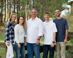 Scott DePietro with his children.