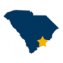 Map icon showing the approximate location of Charleston, South Carolina.