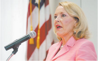 FLETC Director Connie Patrick FLETC Director Connie Patrick speaking at the Brunswick-Golden Isles Chamber of Commerce membership luncheon. (The Brunswick News)