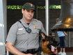 Park Ranger Nick Iannelli, with K-9 Ken barkranger Park Ranger Nick Iannelli, with K-9 Ken barkranger, both fresh off an assignment to sniff out potential threats during a visit by President Clinton at Independence National Historical Park in Philadelphia, PA (NPS Courtesy Photo)